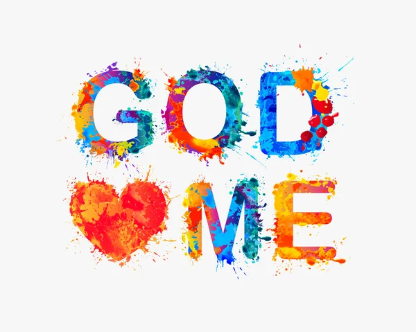 God loves me — Stock Vector