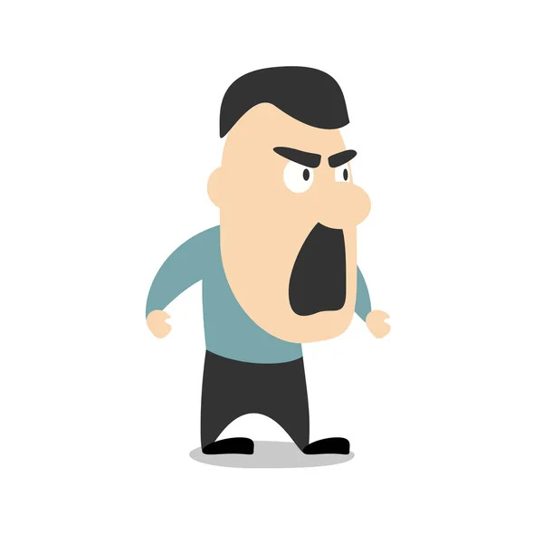 Illustration eines wütenden Mannes — Stockvektor