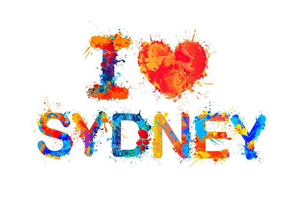 Amo Sydney. — Vettoriale Stock