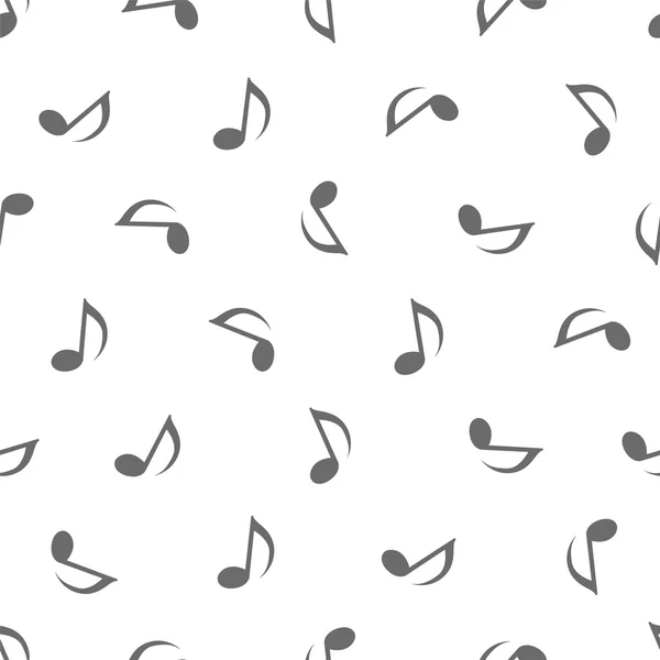 Sömlös musikaliska mönster - darra anteckningar — Stock vektor