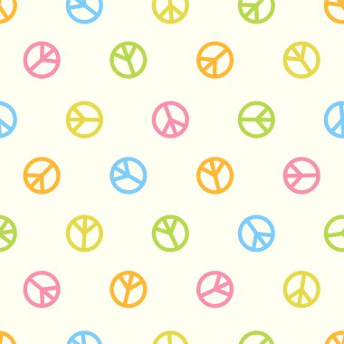 Dikişsiz desen - barış işareti