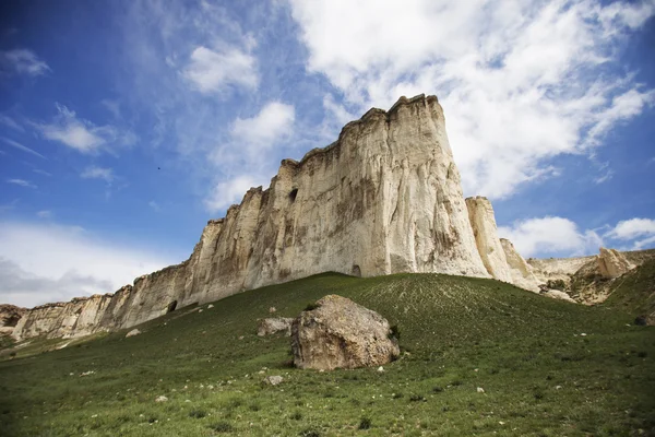 Paisaje con roca blanca en Crimea — Foto de Stock