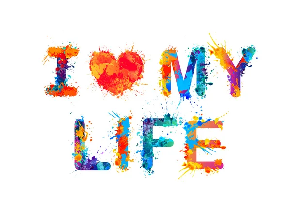 I love my life — Stock Vector