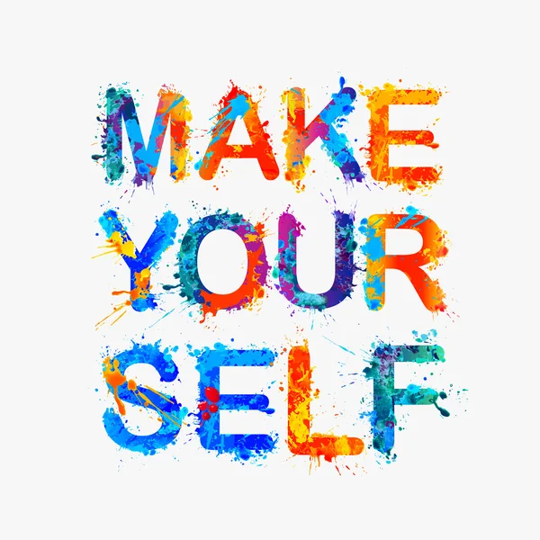 Make yourself. Vector — Stock Vector