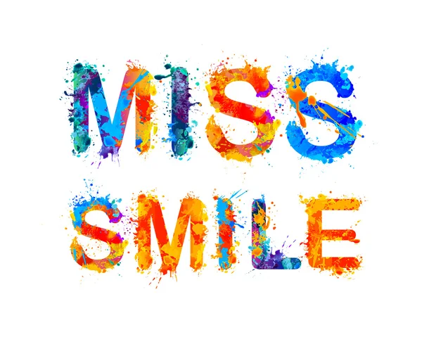 Miss χαμόγελο. Διάνυσμα — Διανυσματικό Αρχείο