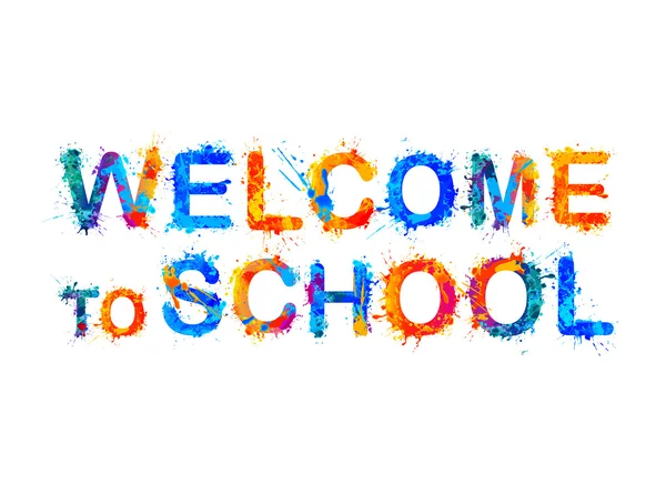 Καλώς ήλθατε στο σχολείο — Διανυσματικό Αρχείο