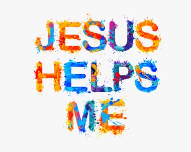 İsa bana yardımcı olur. Splash boya