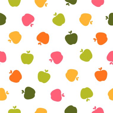 sorunsuz vektör desen - elma