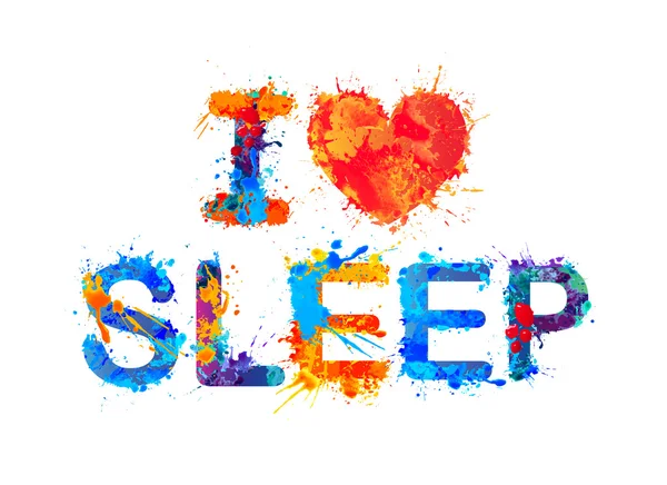 J'adore dormir. — Image vectorielle