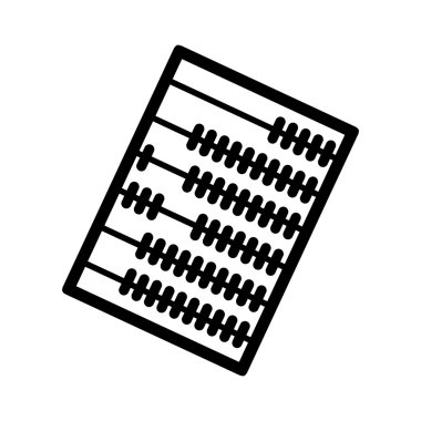 Ahşap abacus vektör simgesi
