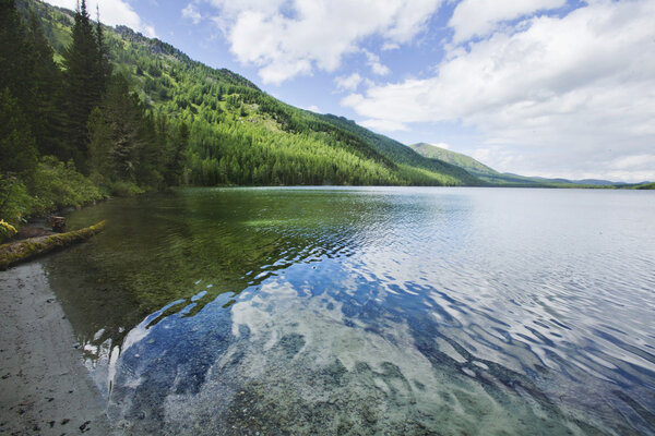 Multinskiye lake, Altai landscape