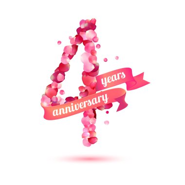 dört (4) yıl yıldönümü 