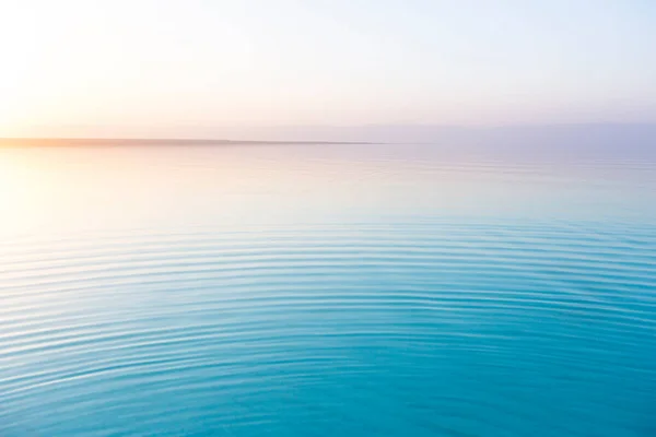 Superfície Água Mar Morto Jordânia Paisagem — Fotografia de Stock