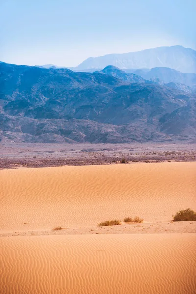 Piaszczysta Wydma Pustyni Wadi Araba Krajobraz Jordanii — Zdjęcie stockowe
