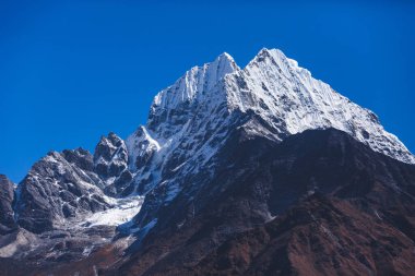 Himalayalar 'da Kantenga Dağı. Nepal, Sagarmatha Ulusal Parkı