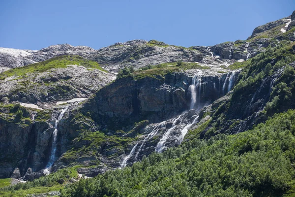 索菲亚瀑布 Arkhyz Karachay Cherkessia风景 俄罗斯 — 图库照片