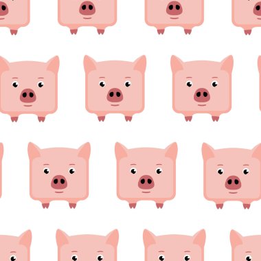 Pembe kare domuzun kusursuz deseni