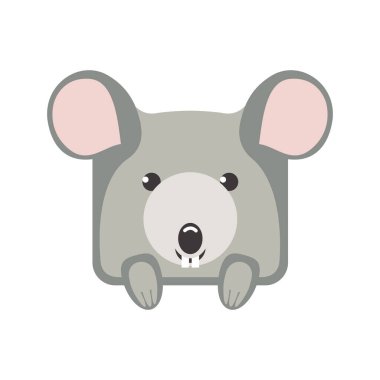 Fare kare simgesi. Düz sembol