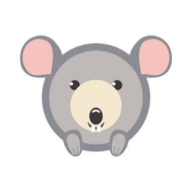 Fare çemberi vektör simgesi. Beyaz arkaplanda düz sembol