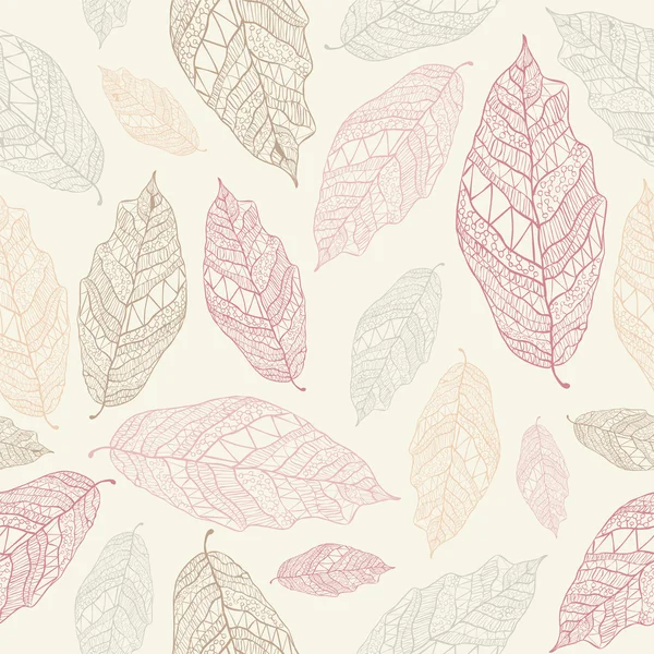 Dikişsiz desen yapraklar