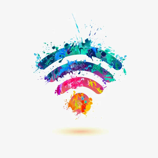 Icône Wi-Fi . — Image vectorielle