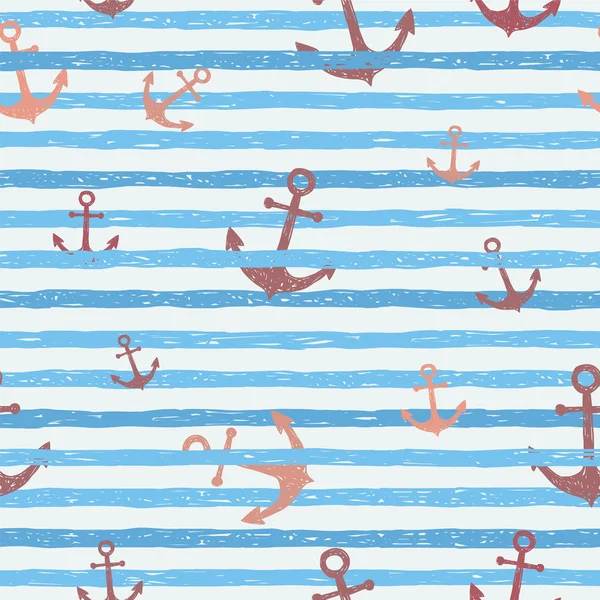 Çapa ile ışık mavi çizgili.