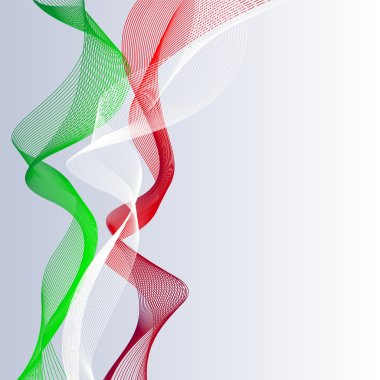 Vector template linear background with tricolor to celebrate June 2 - Italian Republic Day clipart