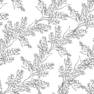 Doğrusal demetleri çiçekler Lily vadi