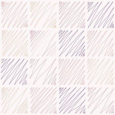 Sorunsuz elle çizilmiş vektör desen - pastel gölgelendirme