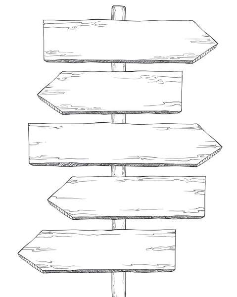 Arrow-pointer ulike retninger (land, by ). – stockvektor