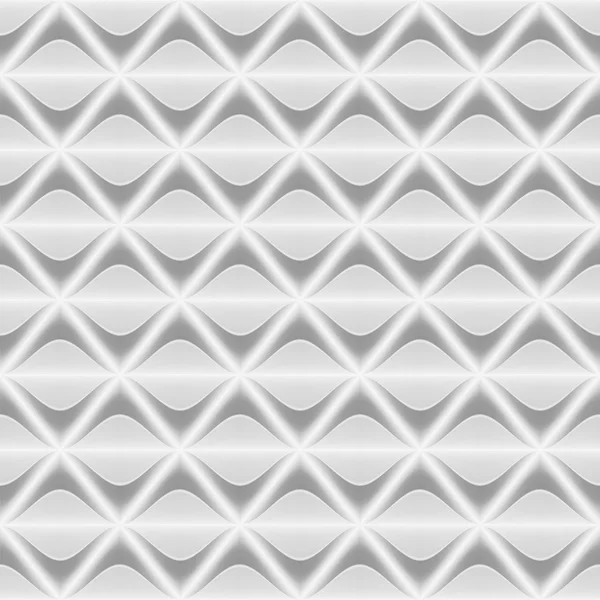 Fond abstrait sans couture vagues blanches — Image vectorielle