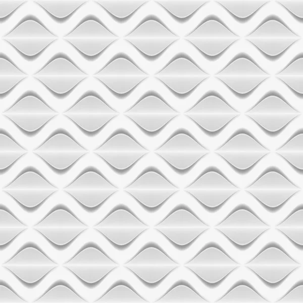 Abstrakte nahtlose Hintergrund - weiße Wellen — Stockvektor