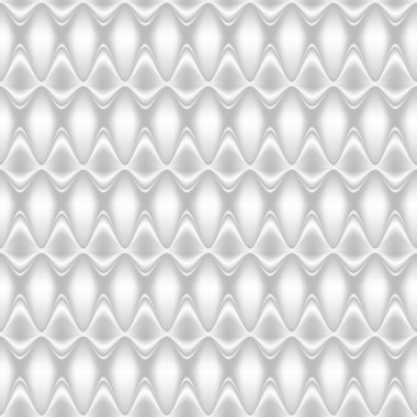 Dikişsiz desen - beyaz dalgalar şişirilmiş.