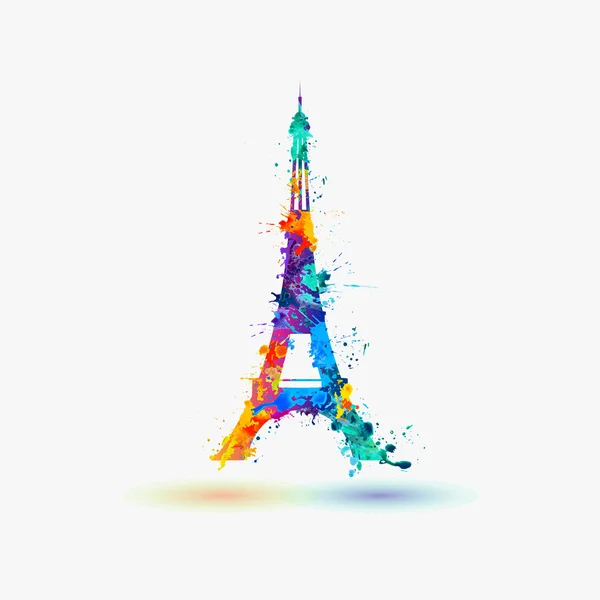 에펠 탑의 실루엣 — 스톡 벡터