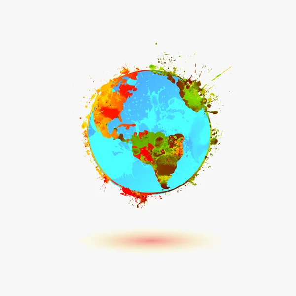 Earth icoontje. — Stockvector