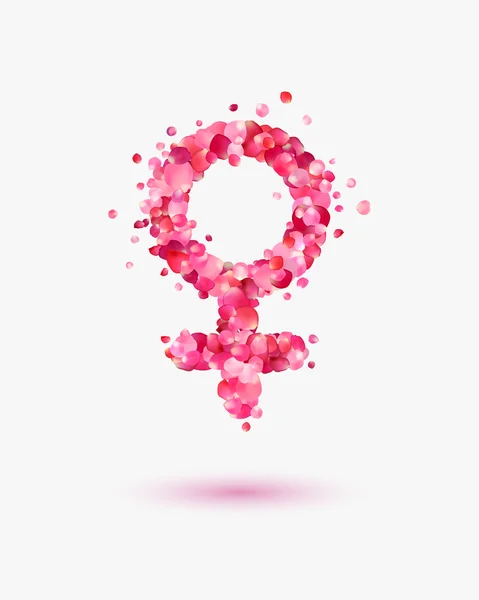 Symboles féminins — Image vectorielle