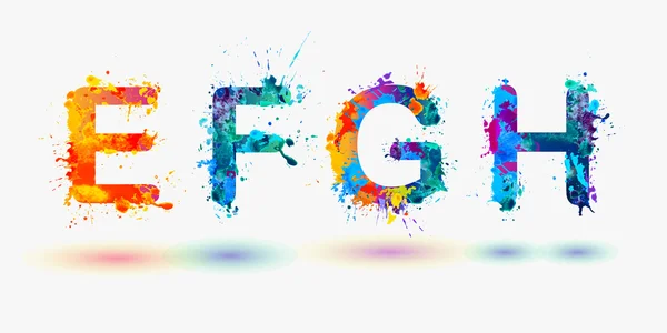 Alfabe. Harf E, F, G, H.