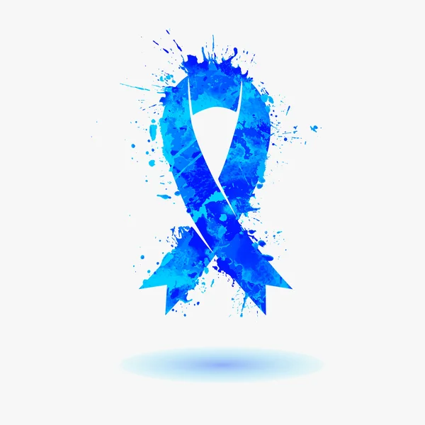 Símbolo de conciencia del cáncer de próstata — Vector de stock