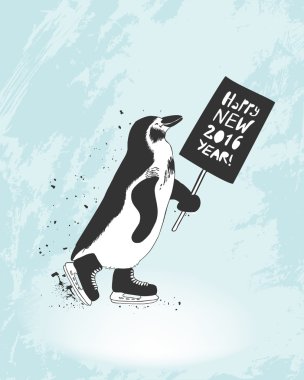Mutlu 2016 yılbaşı tebrik kartı