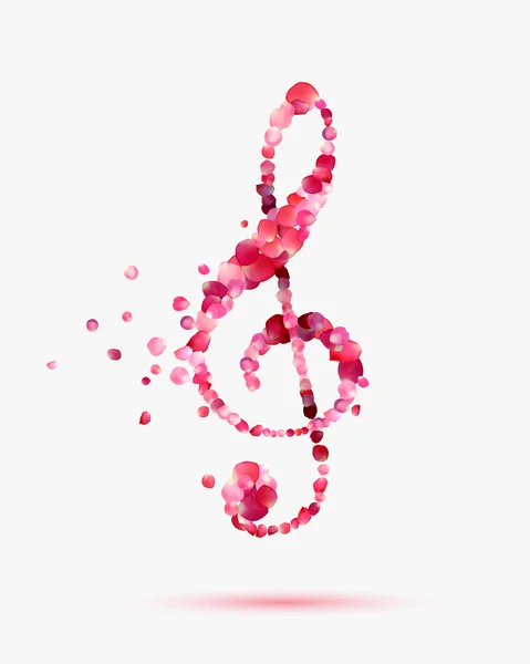 Romantic music symbol — Stock Vector