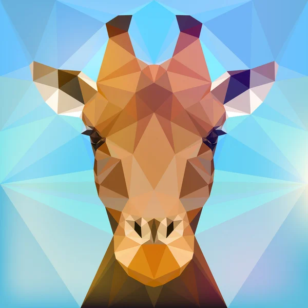 Cara de jirafa — Archivo Imágenes Vectoriales
