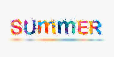 YAZ. Gökkuşağı boya kelime sıçratır