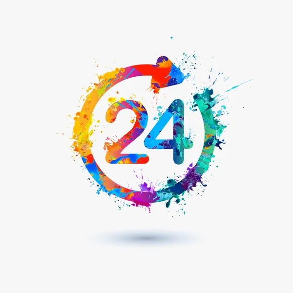 Günde 24 saat simgesi