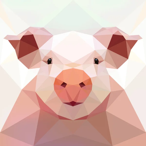 Лицо свиньи — стоковый вектор