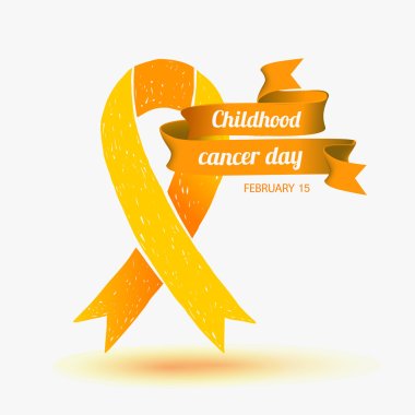 Childhood Cancer Day. February 15 clipart
