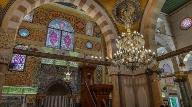 Ramazan ayında Cuma günü El Aksa Camii 'ndeki yerleşim yeri
