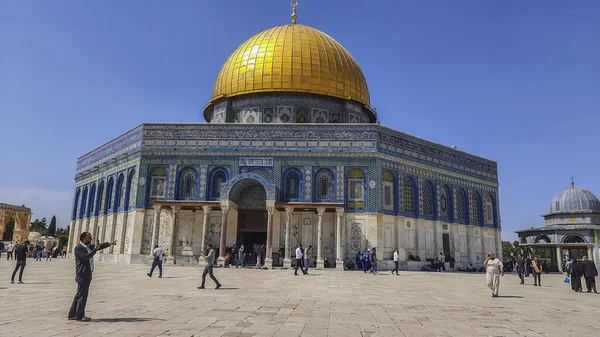 Mezquita Aqsa Compuesto Durante Viernes Mes Ramadán — Foto de Stock