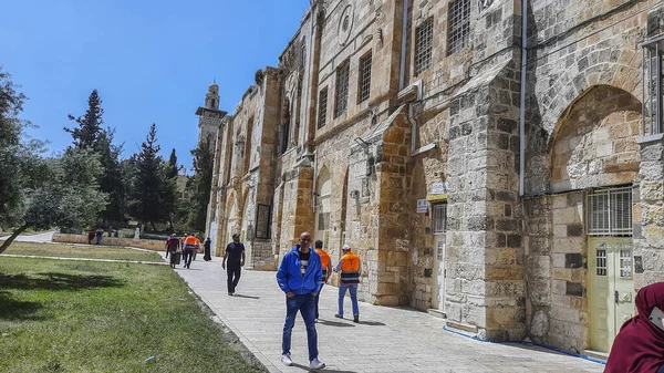 Mezquita Aqsa Compuesto Durante Viernes Mes Ramadán — Foto de Stock