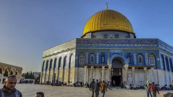 Mezquita Aqsa Compuesto Durante Viernes Mes Ramadán — Foto de Stock