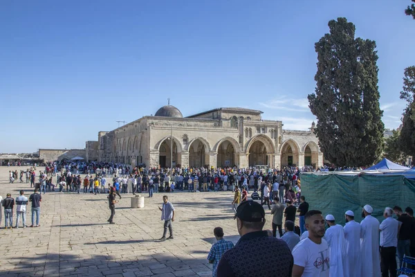 Mezquita Más Lejana Ubicada Ciudad Vieja Jerusalén Tercer Lugar Más — Foto de Stock